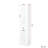 White Laundry Cabinet With Finish And Storage Compartments 1 & Drawer For Easy Organization