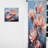 Khaleesah Magnolias Representation Multicolored Acrylic I - Magnolias Velvet Curtain - 1 Panel-1923047213