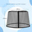 Ather Dakota Fields Black Fabric Screen for Gazebo