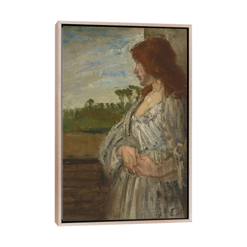 Print, 66.04 cm H x 45.72 cm W x 4.445 cm D, Natural Wood