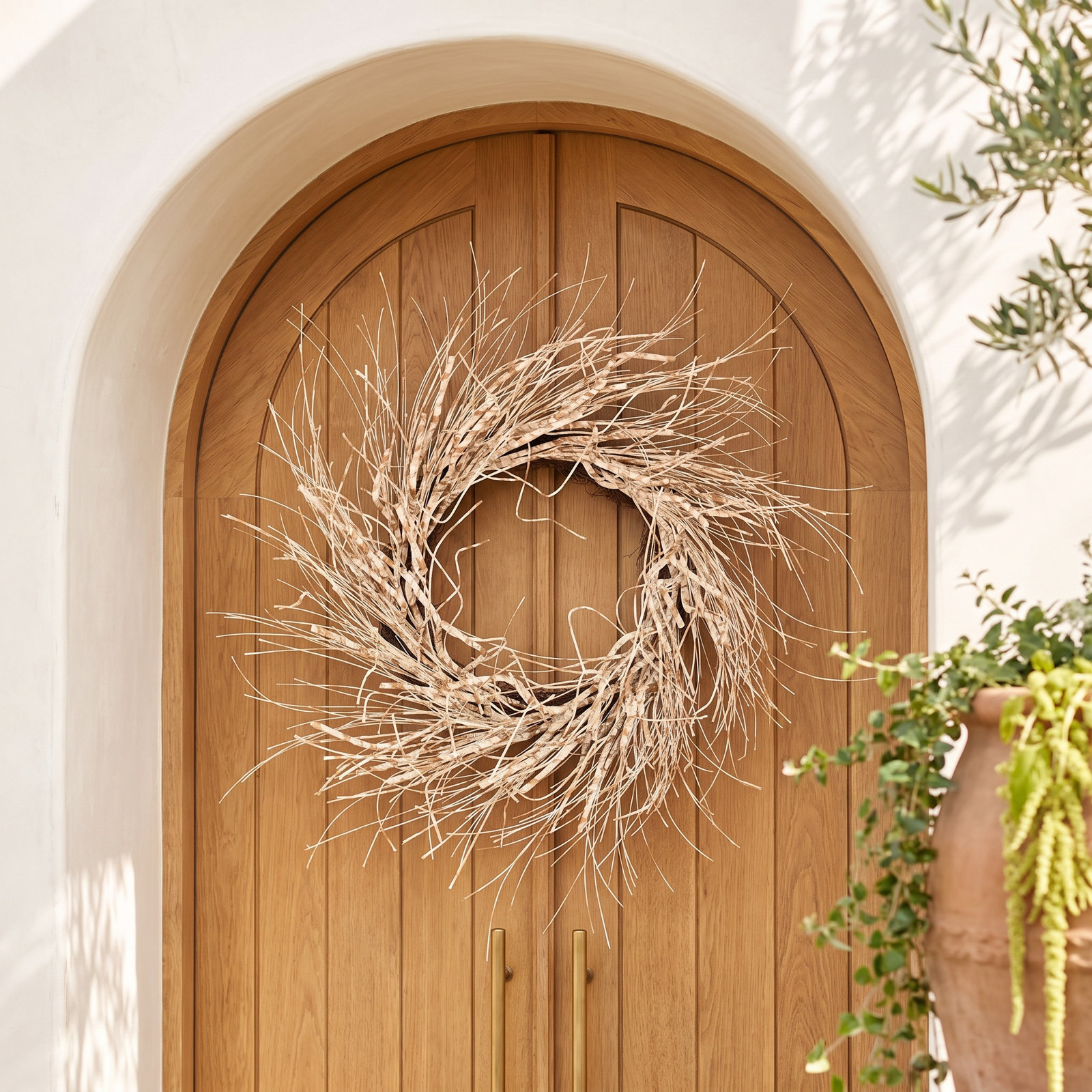 26"  Handmade Spring Birch Vine Wreath