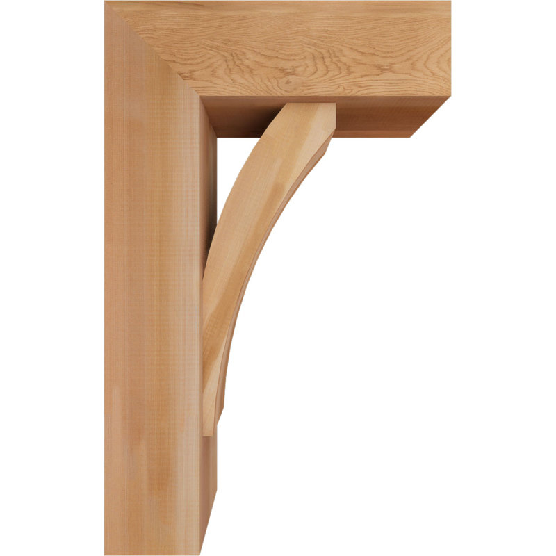 Support de bloc Thorton avec entretoise décalée, 32 x 20, Cèdre rouge occidental de l 7 1/2 po (lisse)