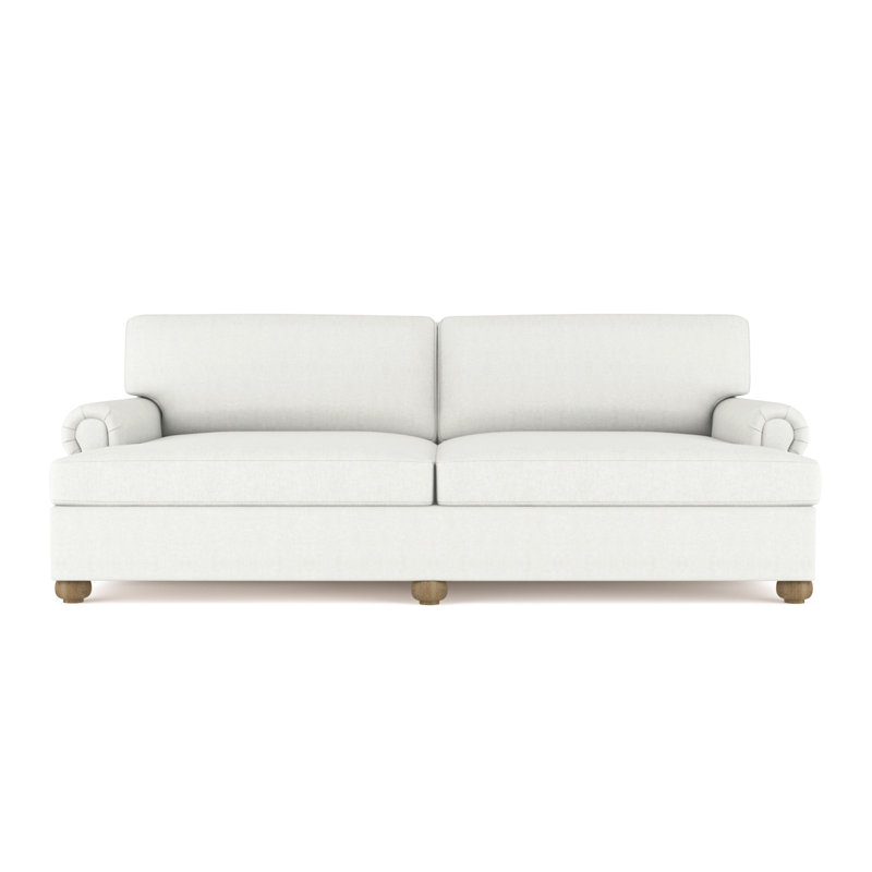 Leroy Rolled Panel-Arm Daybed with Bun Feet, Weathered, Plush Velvet Silver Streak