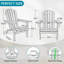 Chaise Adirondack pliante en bois massif turquoise 31 x 28 x 36-1002099055