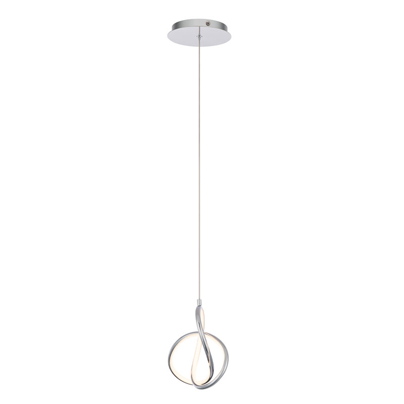 Vornado 1-Light LED Novelty Pendant, Chrome
