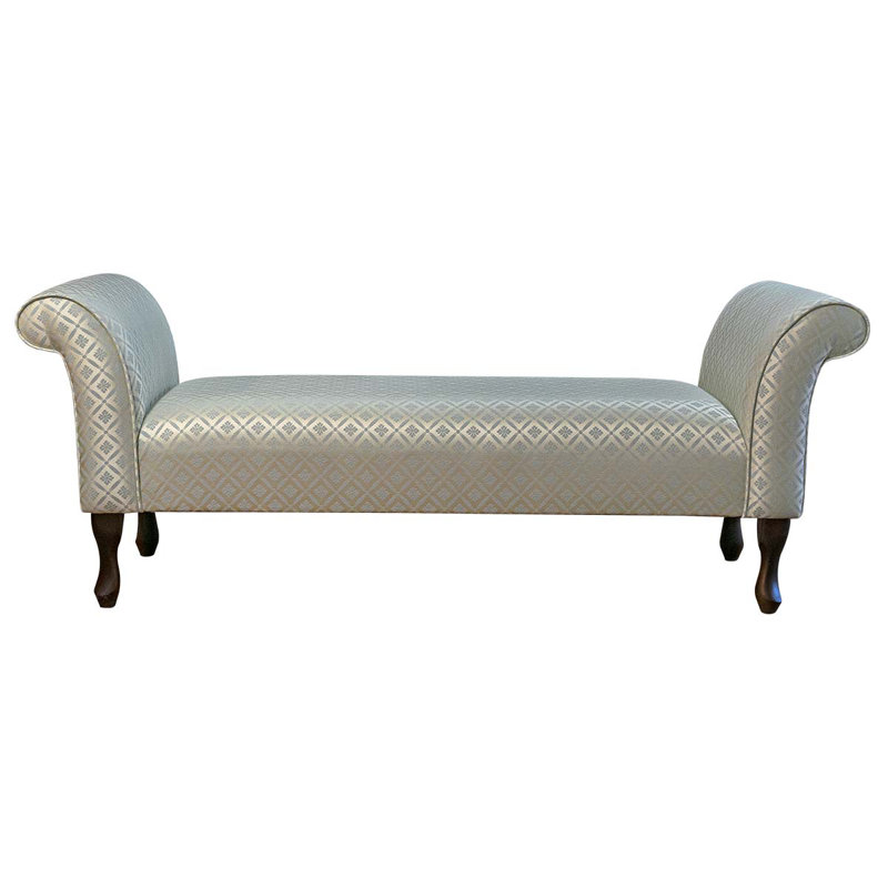 Upholstered Storage Bench, Geometric, 63.5 x 162.5 x 40.5cm