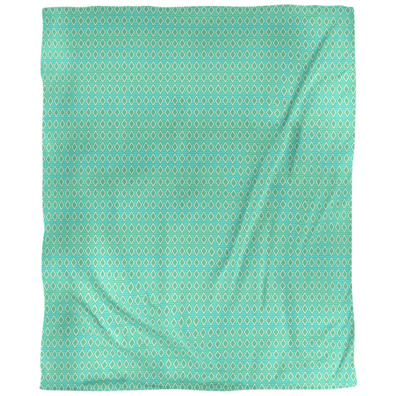 Housse de couette Katelyn Elizabeth, Housse de couette pour très grand lit, Sarcelle / Vert