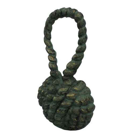 Cast Iron Weighted Floor Stop, Antique Bronze