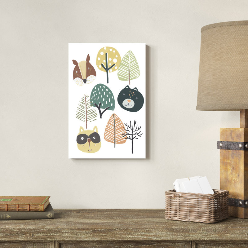 Woodland faces II, H 18 po x l 12 po x P 1,25 po
