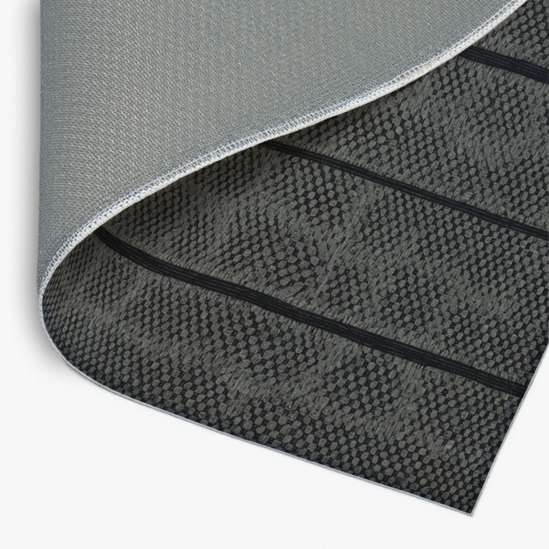 Tapis gris intérieur et extérieur Trellis, Rectangulaire 8 pi x 10 pi
