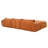 Boneless Comfortable Modern Chenille Sofa, High-density Foam Seating, No Assembly Required