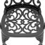 Ensemble de meubles de patio en aluminium coulé avec coussins blanc cassé-942108518