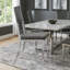 Chaise d’appoint en métal gris foncé Slavica