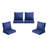 8-Piece Outdoor Patio Cushion Set, Replacement Outdoor Seat & Back Cushions for Patio Furniture, 4 Seat Cushions & 4 Back Cushions with Zipper Covers.-1406907110