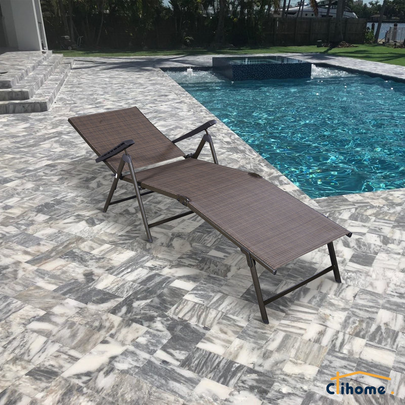 Outdoor Metal Chaise Lounge