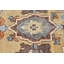 Authentique grand tapis turc Oushak au design rétro complexe pour la décoration intérieure