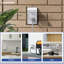 Prise GFCI avec couvercle extérieur vertical, prise double résistante aux intempéries 20 ampères 125 V, homologuée UL, blanc mat 1 PC