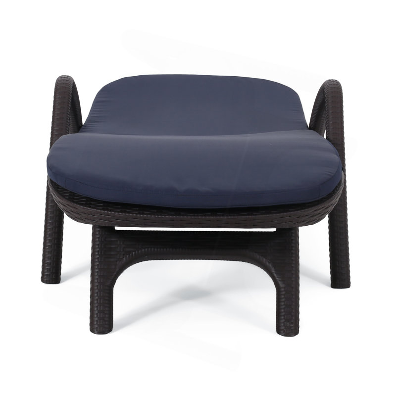FAUTEUIL DE CHAISE MIKAEL AVEC COUSSIN, Dark Blue