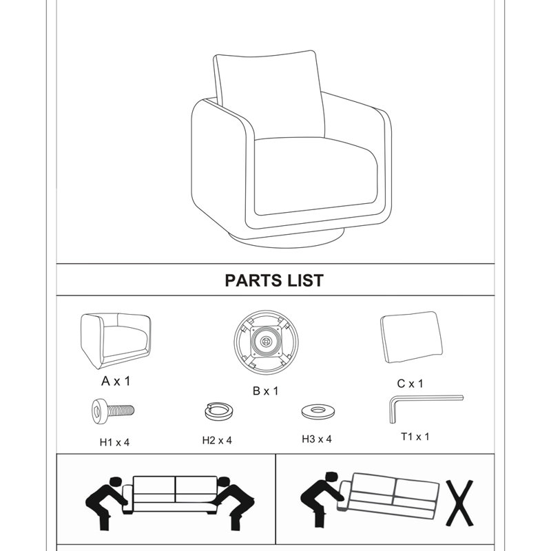Fauteuil d'appoint rembourré et rembourré Modern Boucle