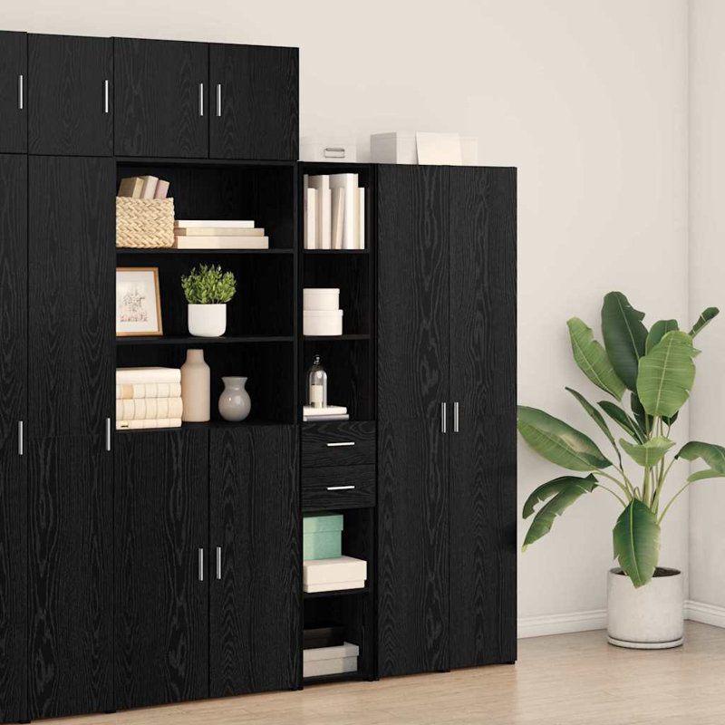 30cm Sideboard, Black Oak