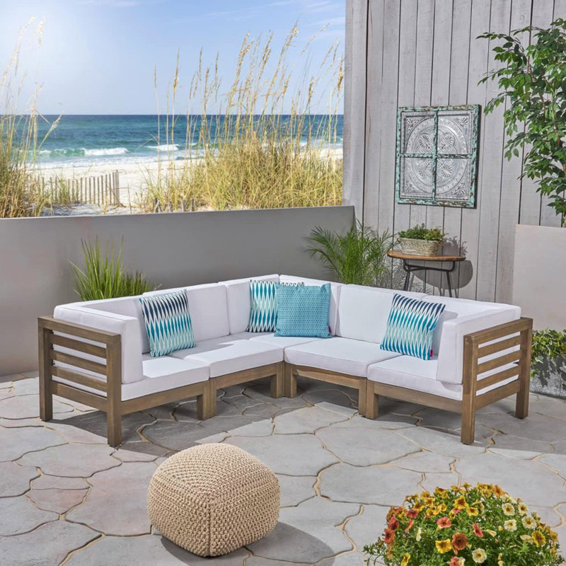 5-PIECE V SHAPE SOFA SET