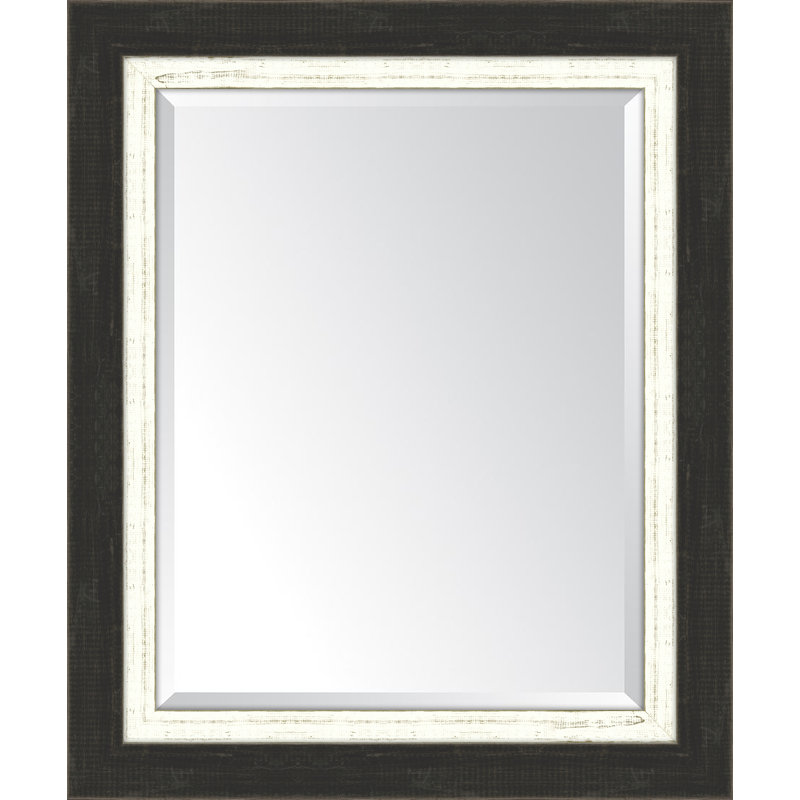 Miroir mural Mazie, H 36 po x l 30 po, Blanc