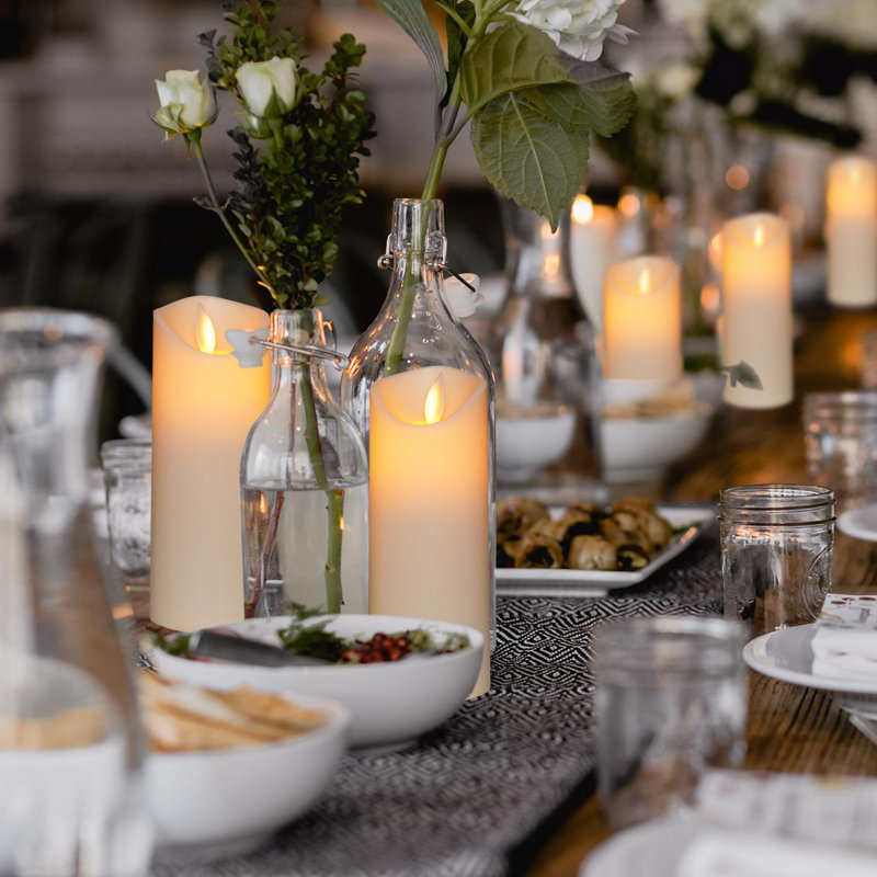 Unscented Flameless Pillar Candle