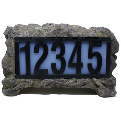 Panneau d'adresse solaire pour jardin de pelouse