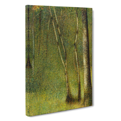 CAN4048CAN The Forest At Pontaubert by Georges Seurat - Wrapped Canvas Painting