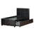 Commodius Full Bed With Rundle Espresso Faux Leather,Black-29674191-29674192