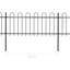 Verla Black Metal Fence Panels Included-1336750297