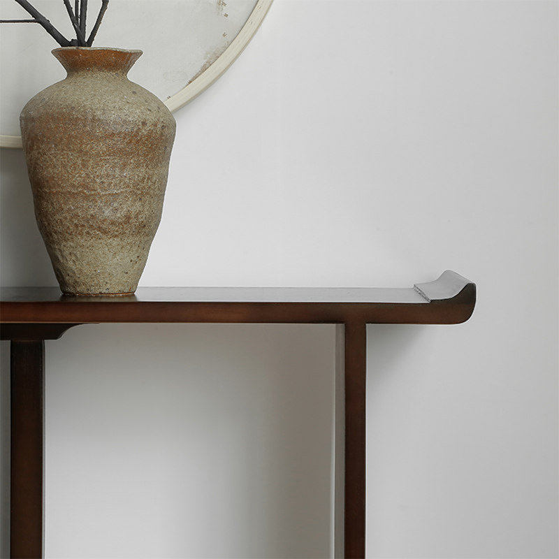 Console en bois massif, 33.46" H x 35.43" W x 7.87" D
