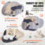 Cat Tree 45.2" Cat Tower with Cat Condo Sisal Scratching Post Dark Grey