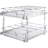 2 Tier 20"Wx21"Dx15"H Pull Out Cabinet Organizer, Heavy Duty Slide Out Pantry Shelves, Steel Roll Out Drawers, Sliding Drawer Storage for Home, 21.5"Wx22"Dx18"H Install Size for Cabinet