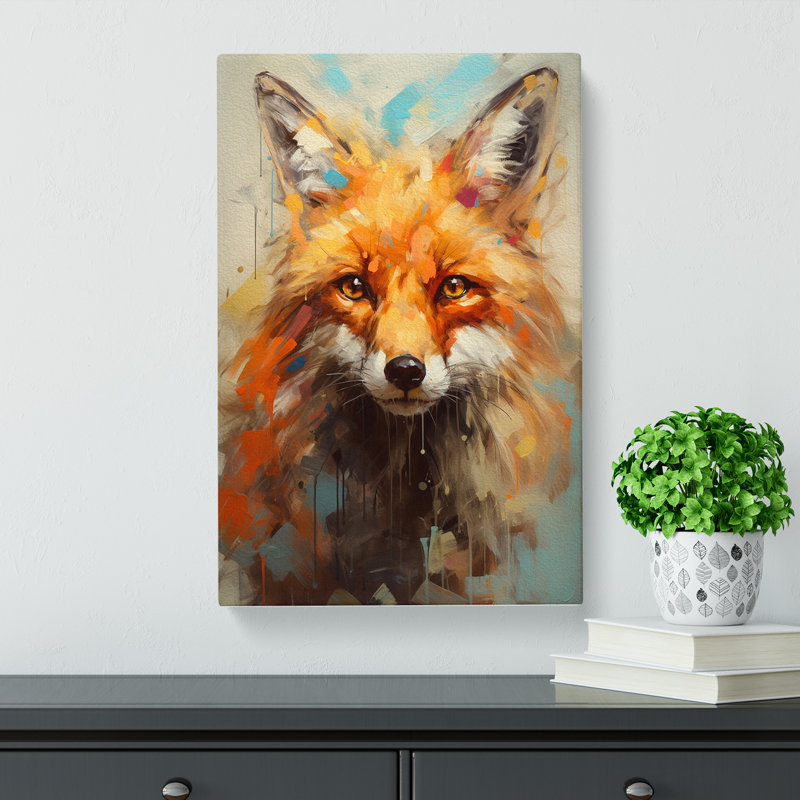 Fox Gestural No.2 - Print, 50cm H x 35cm W x 3cm D