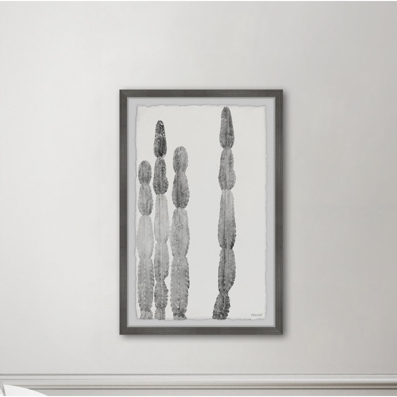 Cactus Columns II - Single Picture Frame Print, 61cm H x 41cm W x 3.81cm D