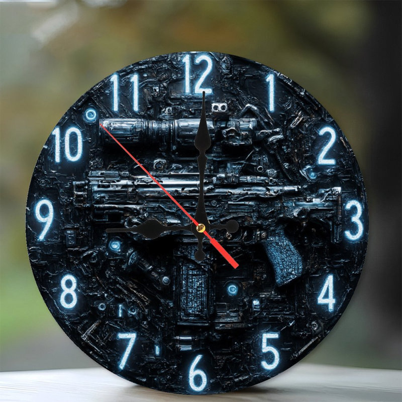 Horloge de fusil futuriste