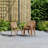 Anautica Sturdy 7 Piece Teak Finish Outdoor Furniture Dining Set