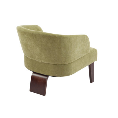Fauteuil d'appoint en cuir fleur Kandoro