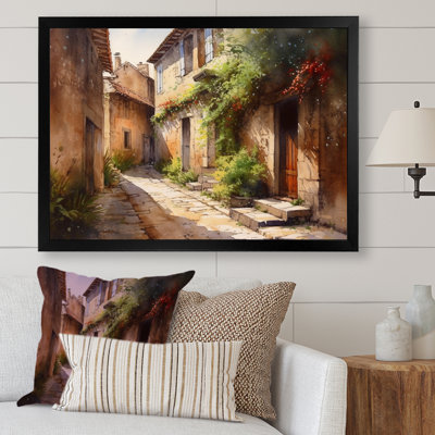 Ritsi, village méditerranéen, rue VIII, sur toile