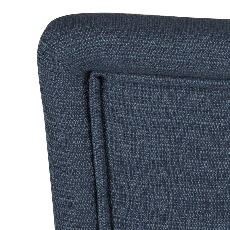Carista Upholstered Parsons Dining Chair, Textured Blue