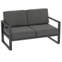 Brandtley 52'' Powder Coated Aluminum Outdoor Loveseat