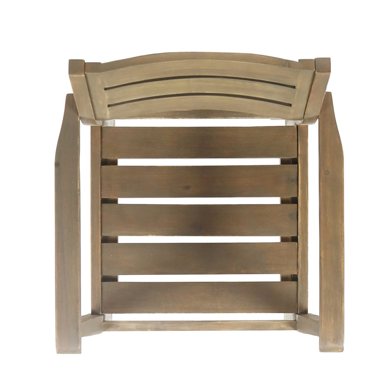 2 chaises de salle à manger, bois, gris Idéal pour la cour, le bord de la piscine ou le jardin. Fabrication, siège à lattes, dossier et siège de soutien de 350 lb, charge