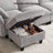 112'' Down Modular Sectional Sofa With Movable Ottoman, Couch With Removable Washable Cushion Covers, Tool-Free Easy Assembly, Petal Arms Deep Seat Cloud Couches For Living Room, Chenille Fabric-1769827252