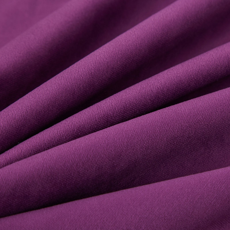 Pom Pom Velvet Tassels Pillow Cover, Purple, 20"x20"