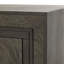 Alma 1 - Drawer Solid Wood Nightstand in Dark Brown/Brass/Black