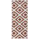 Malta Flatweave Orange/Cream Rug