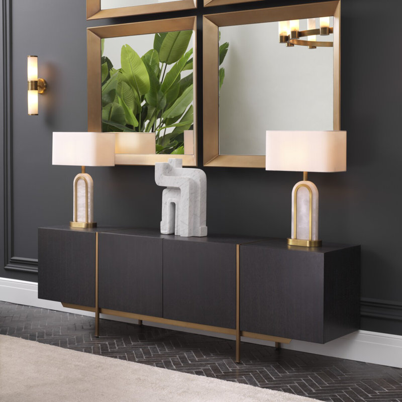 Bazilian 88.78'' W Solid Wood Sideboard