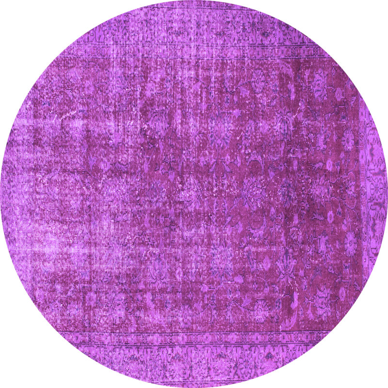 Abstract Indoor Rug, Round 7'