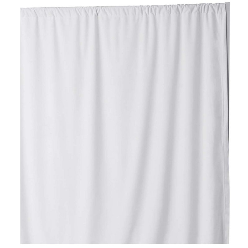 Cadre de rideau d'intimité extensible avec rideaux Don't Look at Me Basics de Nourdan, Blanc